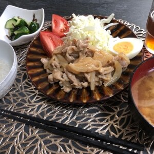 豚こまで簡単！しょうが焼き